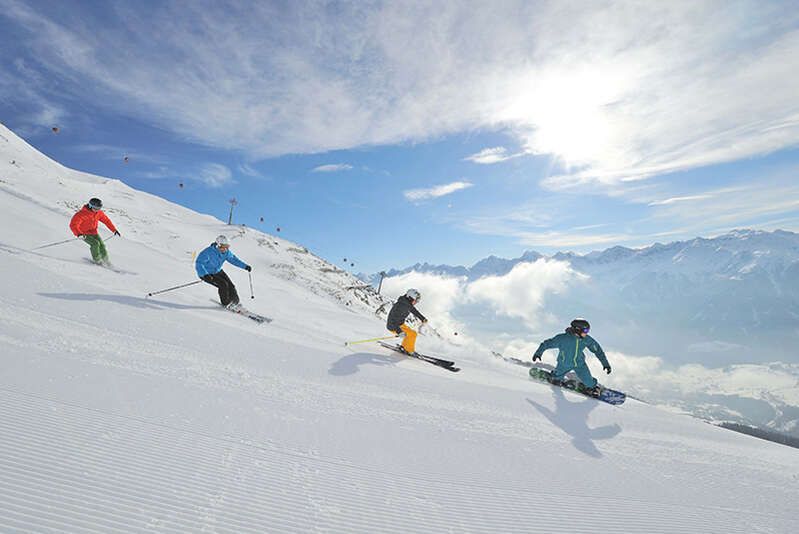 Skifahren und snowboarden in Serfaus Fiss Ladis