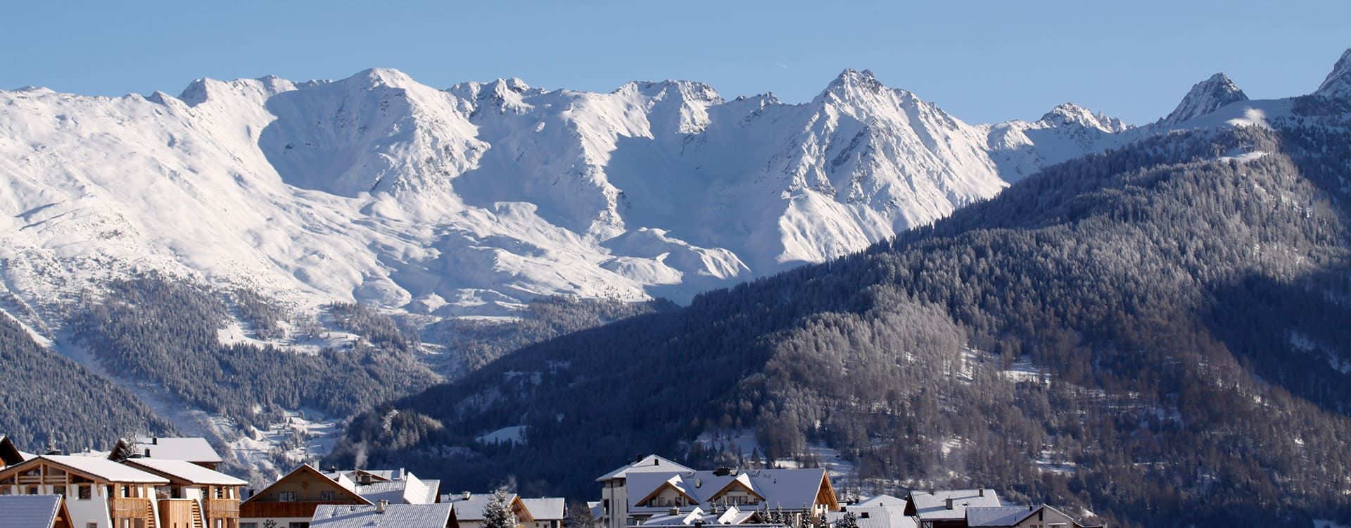 Aussicht im Winter von Haus Pedrus